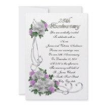 25th Wedding anniversary vow renewal White roses