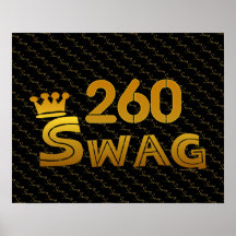260 Area Code Swag Print