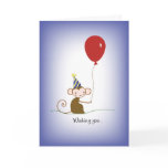 2638 Monkey & Balloon Birthday cards