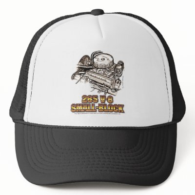 265 V8 Small Block Corvette Engine Mesh Hat by Scott427