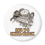 265 V8 Small Block Corvette Engine Fridge Magnets