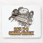 265 V8 Small Block Corvette Engine Mousepad