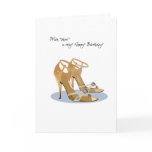 2663 Wish Shoe Birthday cards