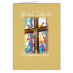 2683 Golden Jubilee Stained Glass Greeting Card