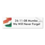 26/11 Mumbai Bumper Sticker bumper stickers