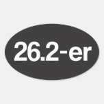 26.2-er or Marathoner Oval Stickers