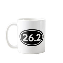 26.2 Marathon Oval (#GEO1) Coffee Mugs
