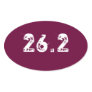 26.2 Marathon Oval Sticker (Burgundy)