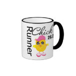 26.2 Miles Marathon Runner Chick Mugs