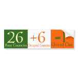 26+6=1 With Explanation bumper stickers