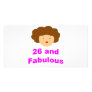 26 and Fabulous! Custom Photo Card