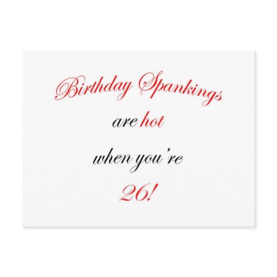 26 Birthday Spanking by oddballbirthdays9