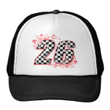 26 checkers flag number hat