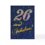 26th Birthday party Invitation Greeting Cards