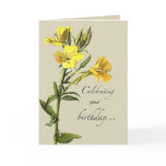 2706 Yellow Primrose Birthday Card