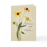 2707 Black Eyed Susan Birthday Greeting Card