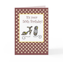 2715 50th Birthday Shoes Cards