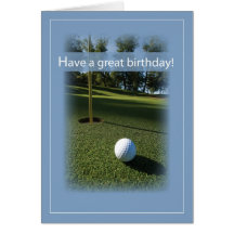 2727 Photo Golf Birthday Card