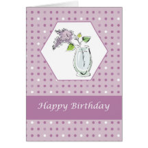 2730 Lilac in Vase Card