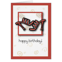 2744 Red Shoes Birthday cards