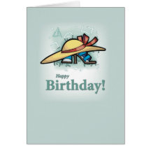2746 Hat Shoes Birthday Greeting Cards