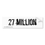 27 million bumper stickers