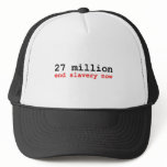 27 million end slavery now mesh hats