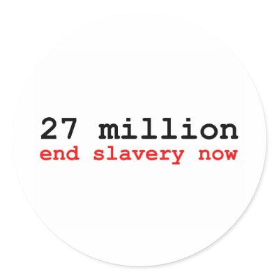 27 million end slavery now sticker by endslaverynow