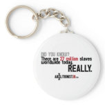 27 Million Slaves Worldwide keychains