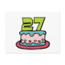27 Year Old Birthday Cake Postcards