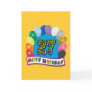27th Birthday Gifts with Assorted Balloons Design Greeting Card