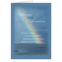 2822 Confirmation Rainbow Greeting Card