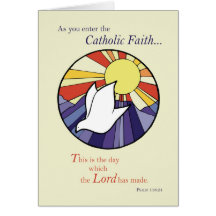 2823 Circle Dove Sun RCIA, Catholic Greeting Cards