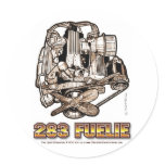 283 Fuelie Corvette Engine stickers