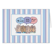 2858 Clapping Hands, Job Well Done Cards