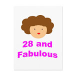 28 and Fabulous! Postcard
