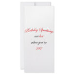 28 Birthday Spanking Rack Card Design