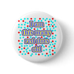 28 Red Dots Old Pinback Button