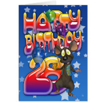 28th Birthday Card, Happy Birthday