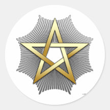 28th Degree: Knight Commander of the Temple Round Sticker