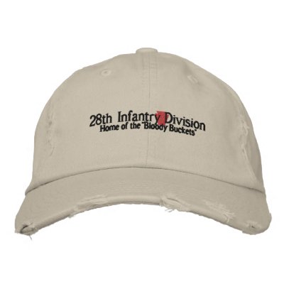 28th Infantry Division Embroidered Hats by ward28thid