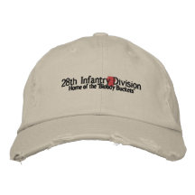 28th Infantry Division Embroidered Hats
