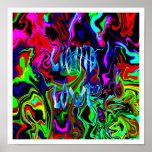 $29.95 Liquid Love with white edges~ Print Poster