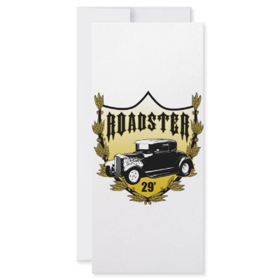 29' Ford Roadster Rack Card Template by Hot_Rods_R_US