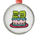 29 Year Old Birthday Cake Ornament
