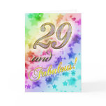 29th birthday for someone Fabulous Greeting Card
