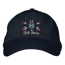 2-13th Cavalry Iraq Crossed Sabres Embroidered Hat
