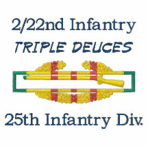 2/22nd Inf. 25th ID VSM CIB Embroidered Shirt