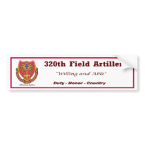 2/320th Field Artillery Bumper Sticker