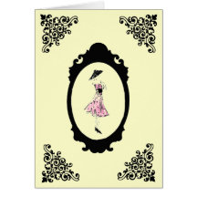 $2.45 Polka Dot Dress Greeting Card
